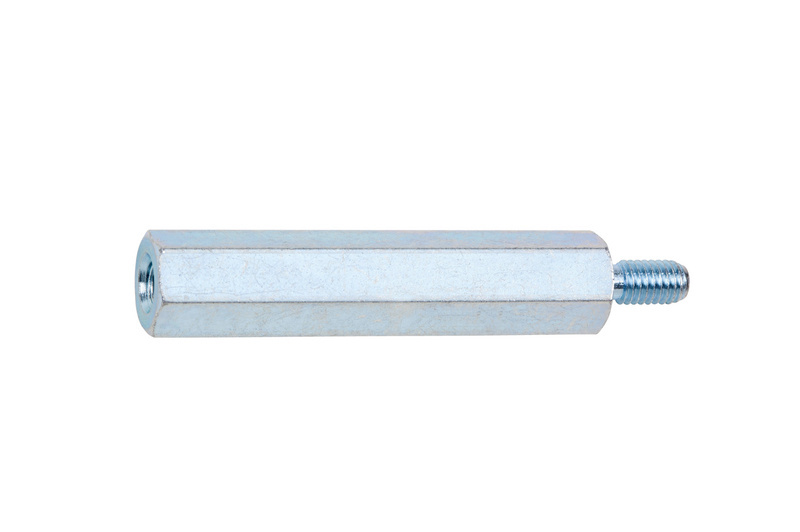 Stahl-Abstandsbolzen BLZ-ABST-ST-I/A-SW5,5-A2K-M3X30-7-6