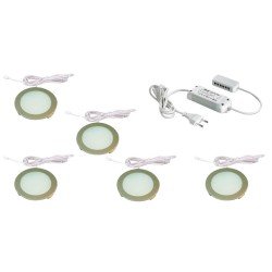 Einbauleuchte EBL-24-2 Set LEUCHT-LED-EBL-24-2-EDELSTAHLF-WW-5SET