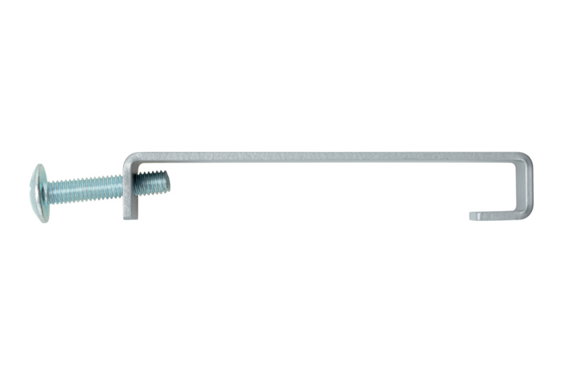 Mittellager zu LED-Kleiderstangenprofil KSP-1, silberfarben