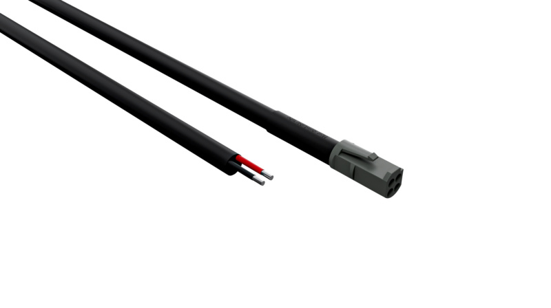 LED-Leuchtenanschlussleitung EASYLUX WPS-12 ANSHLLTG-EASYLUX-WPS-12-2000MM-SCHW