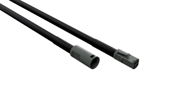 LED-Verlängerungsleitung EASYLUX WPS-12 VERLLTG-EASYLUX-WPS-12-2000MM-SCHW