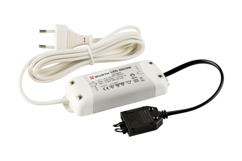 Elektronischer Sicherheitstransformator 9W/350mA DC