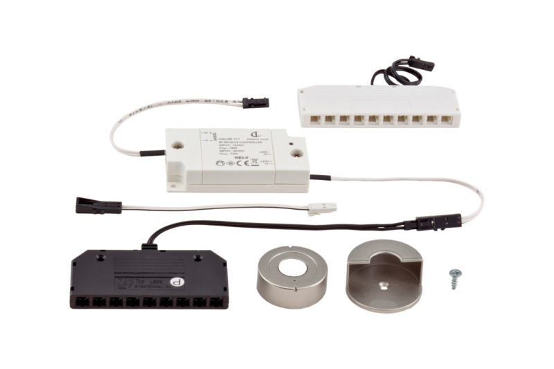 LED-Funksteuerung mit Handsender SCHALT-EL-ANBAU-DIMMST-12+24V