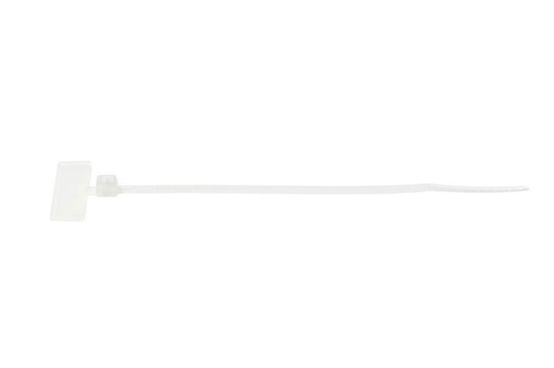Beschriftbares Kabelband mit Kunststoffzungenverschluss 2,5x110