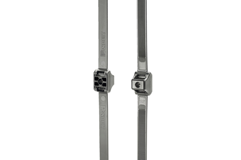 Doppelkabelbinder anschraubbar KBLBIND-DOPLSHLFE-SCHW-M6-12,7X332,7MM