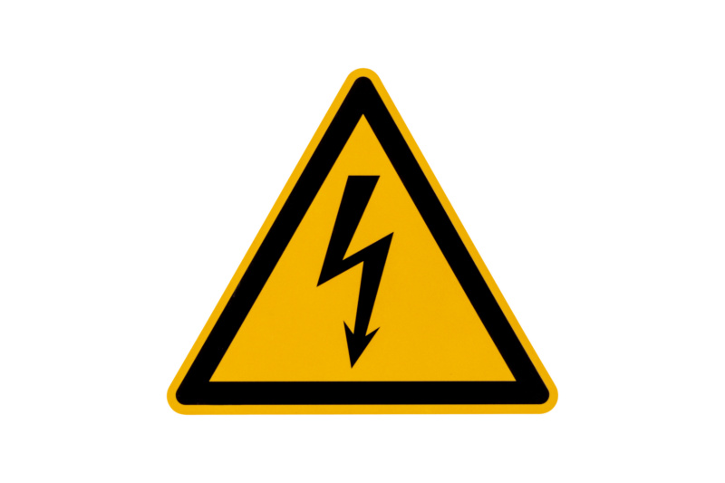 Warnschild-Gefährliche elektrische Spannung ETIK-KLEB-(GEFAEHRLICH-EL-SPNG)-100M