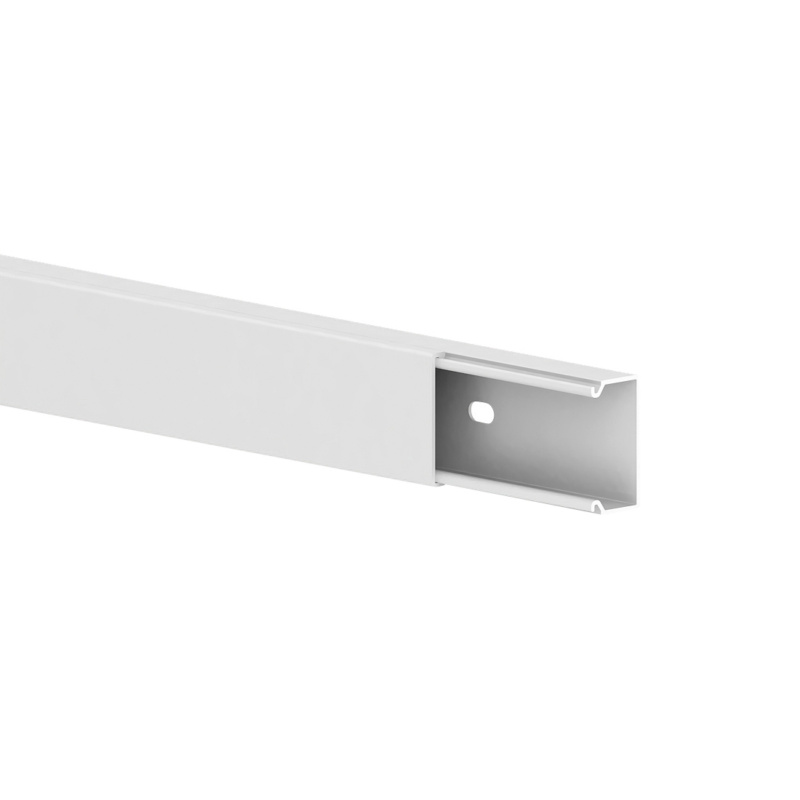 Leitungsführungskanal Mini 15x30 mm mit einreihiger Bodenlochung und Deckel