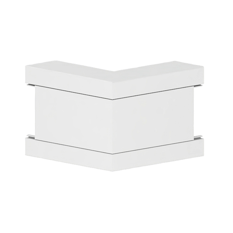 Außeneck 62x130/80 mm für Brüstungskanal BR 80