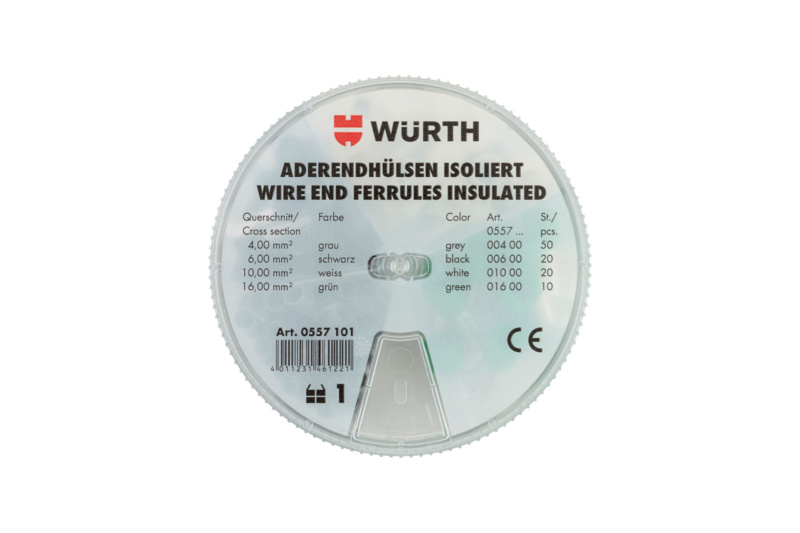 Aderendhülse mit Kunststoffhülse Box Typ 2 4,0-16,0 mm²