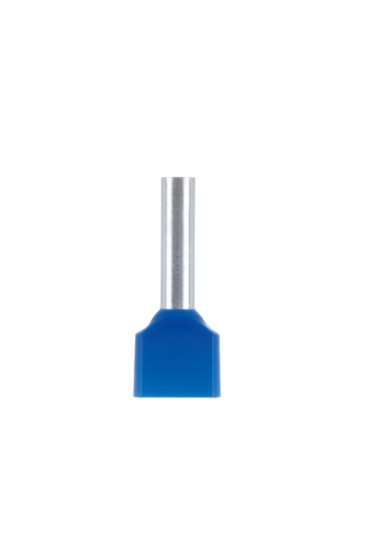 DUO-Aderendhülse 2x2,5 mm² mit Kunststoffhülse