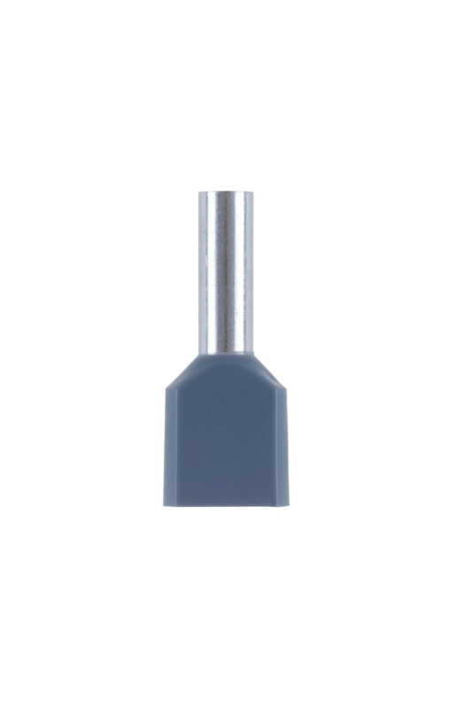 DUO-Aderendhülse 2x4,0 mm² mit Kunststoffhülse