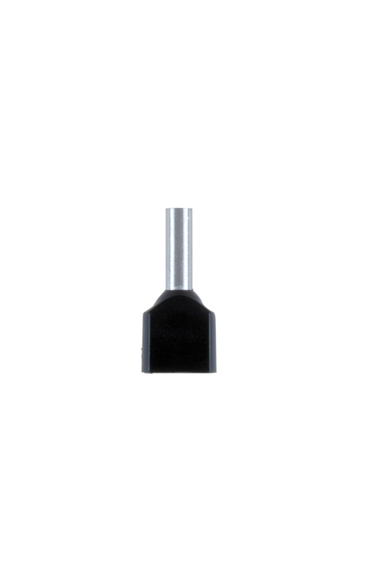 DUO-Aderendhülse 2x1,5 mm² mit Kunststoffhülse