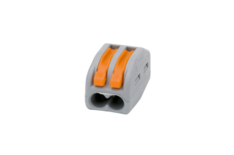 Wago Verbindungsklemme schraublos 2x0,08-2,5/4,0 mm² für alle Kupferleiterarten