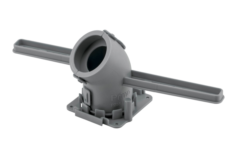 Wand- und Deckenkrümmer mit Flügel 30° für Beton WAND-DEKR-BET-FLG-30GRD-EN32/40