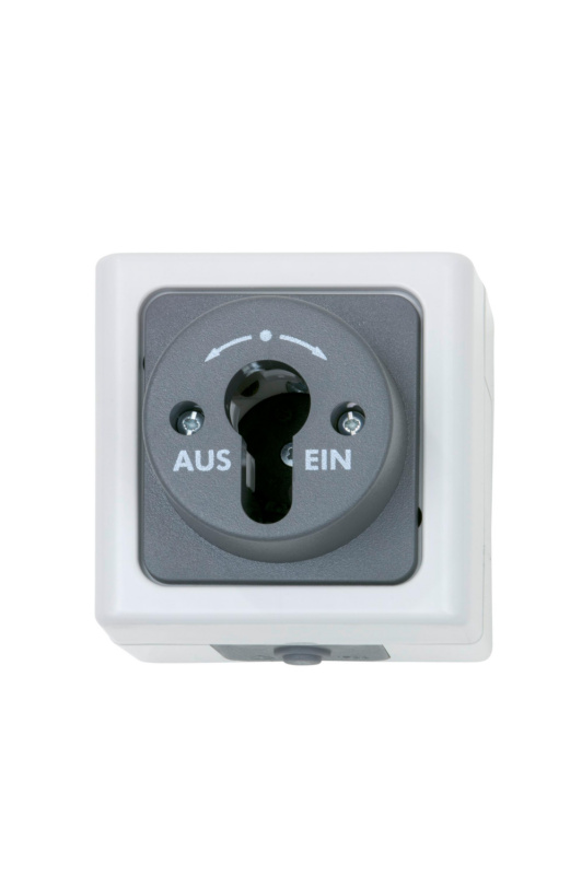 ELMO®  AP-Feuchtraum Gehäuse 78x78x76 für Schlüsselschalter