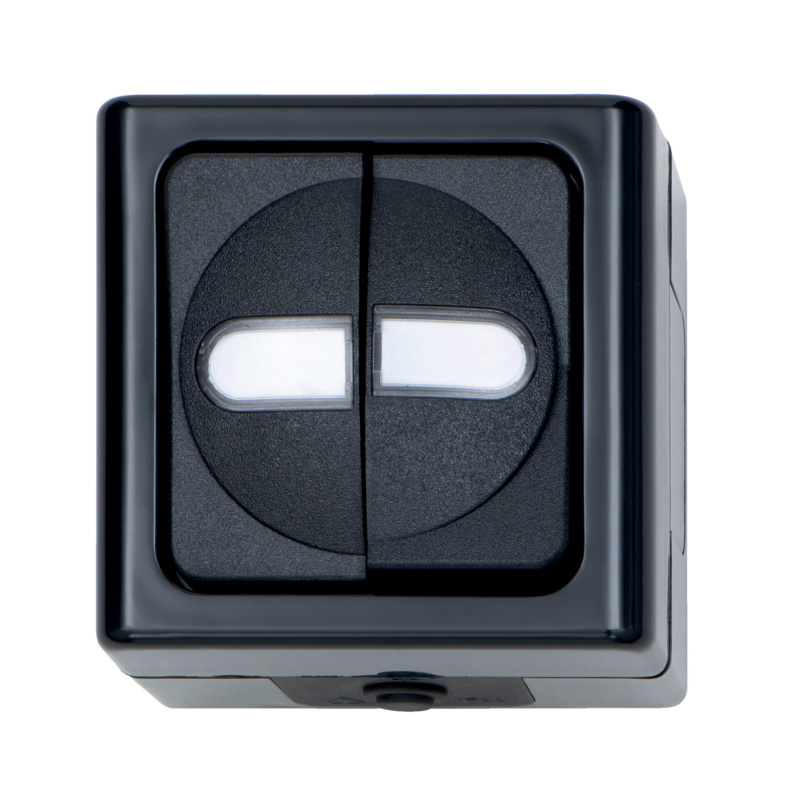 Elmo®  AP-Feuchtraum Serienschalter SCHALT-AP-SERIE-ANTHRAZIT-10A-250V