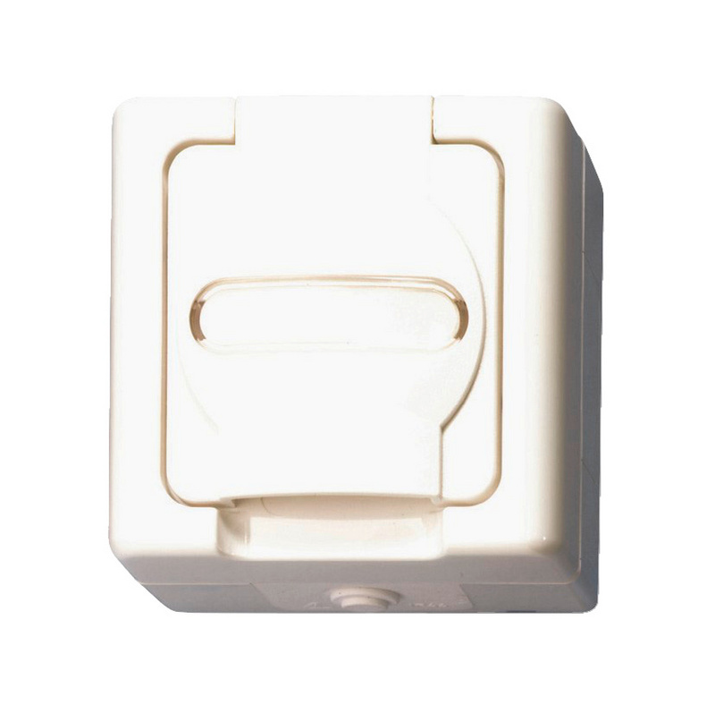 ELMO®  AP-Feuchtraum Schutzkontakt-Steckdose 78x78x60 ohne Schloss