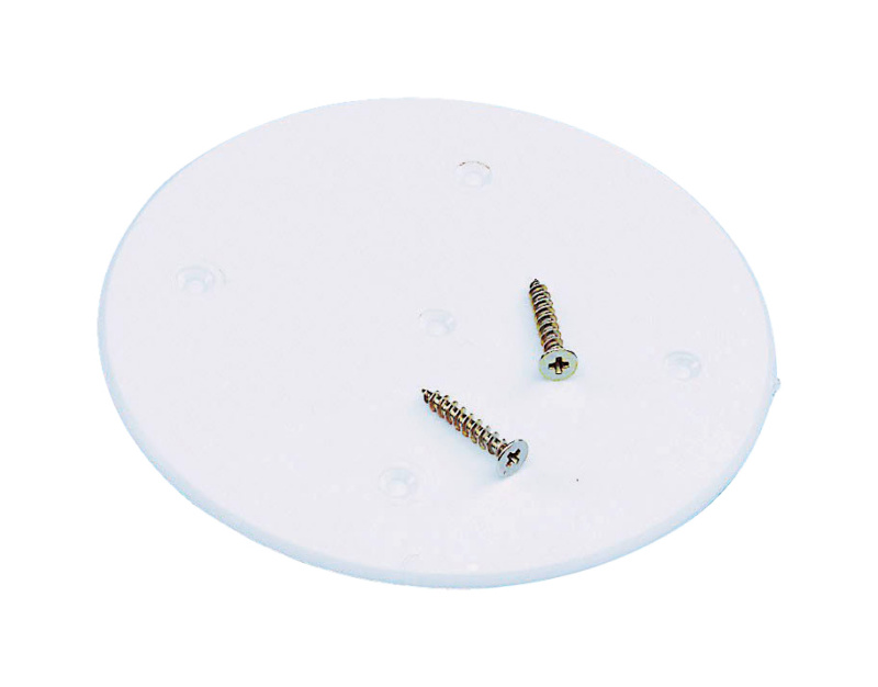 Universal-VDE-Schraubdeckel Ø 92 mm mit zentralem Auslass für Leuchtenhaken