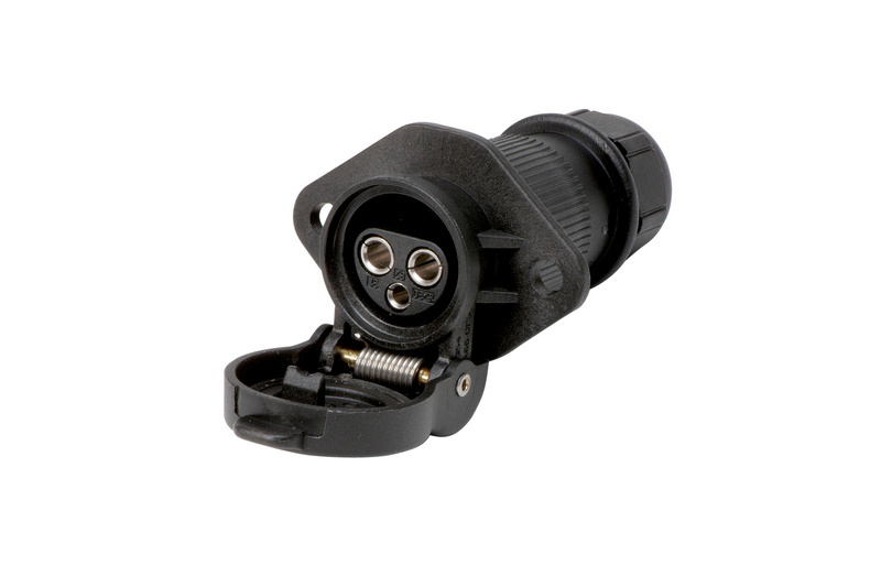 3-polige Steckdose 12 V 12 - 24 V