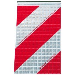 Warnflagge 250x400 mm für Hubladebühnen, Typ III (retroreflektierend)