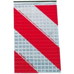 Warnflagge 250x400 mm für Hubladebühnen, Typ III (retroreflektierend)
