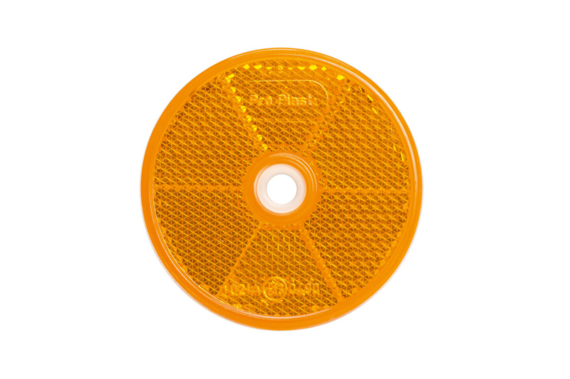 Rückstrahler rund mit Bohrung Ø 60 mm