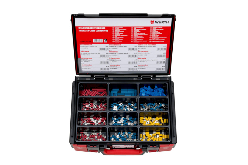Isolierte Kabelverbinder Sortiment 320 Teile 320-teilig im System-Koffer 4.4.1