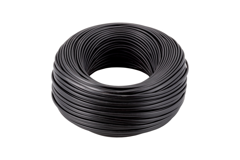 Fahrzeugleitung Flachkabel FLRYY 2x0,75 mm² PVC-Außenmantel, schwarz