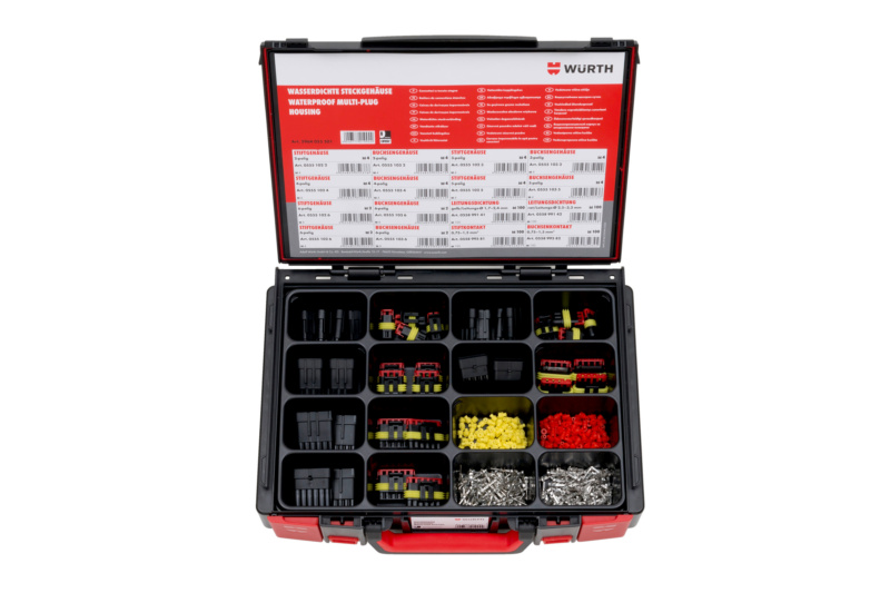 Wasserdichte Steckgehäuse TE Superseal 1.5 Series Sortiment 440 Teile