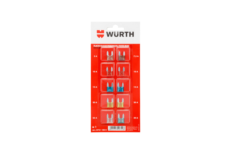 Flachstecksicherung Mini Set 5-30 A 10-teilig