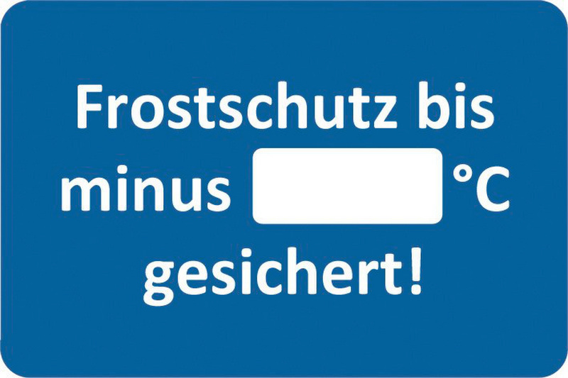 Kundendienst-Aufkleber KDEDIENSTKLEB-FROSTSCHUTZ-250STK