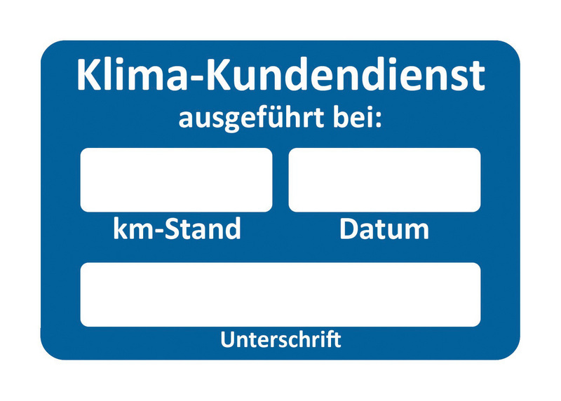 Kundendienst-Aufkleber KDEDIENSTKLEB-KLIMA-KUNDENDIENST-250STK