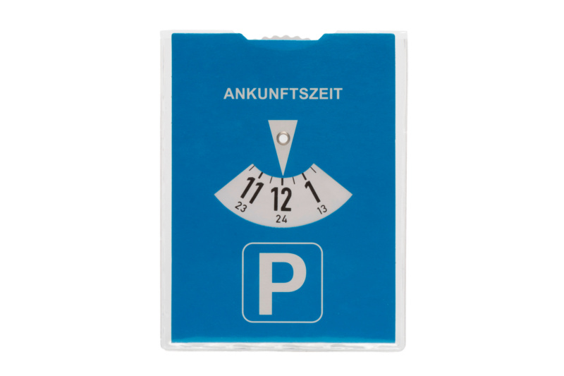 Parkscheibe mit Benzinrechner PARKSHB-KARN-KUNSTSTOFFHUELLE