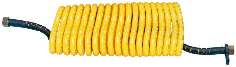 Luft-Spiralleitung Uni LUFTSPRLLTG-UNI-PA-GELB/SCHWARZ-4,0M