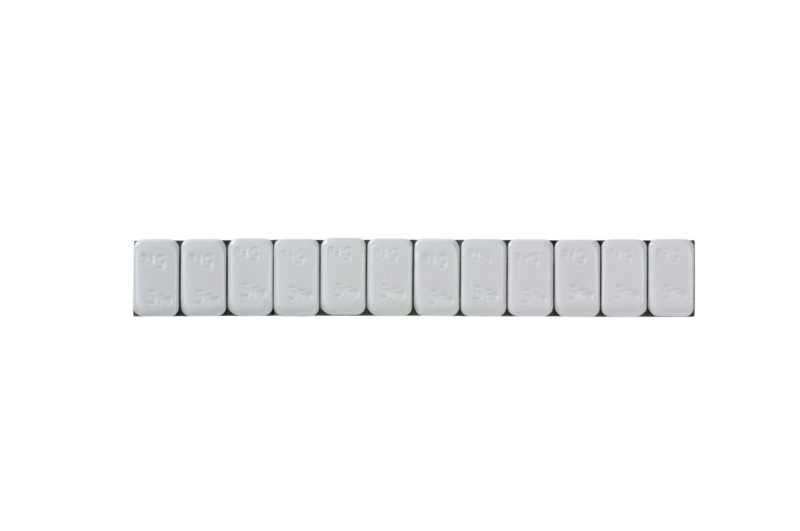 Stahl-Klebegewicht 12x5 Gramm für Pkw-Aluminiumfelgen