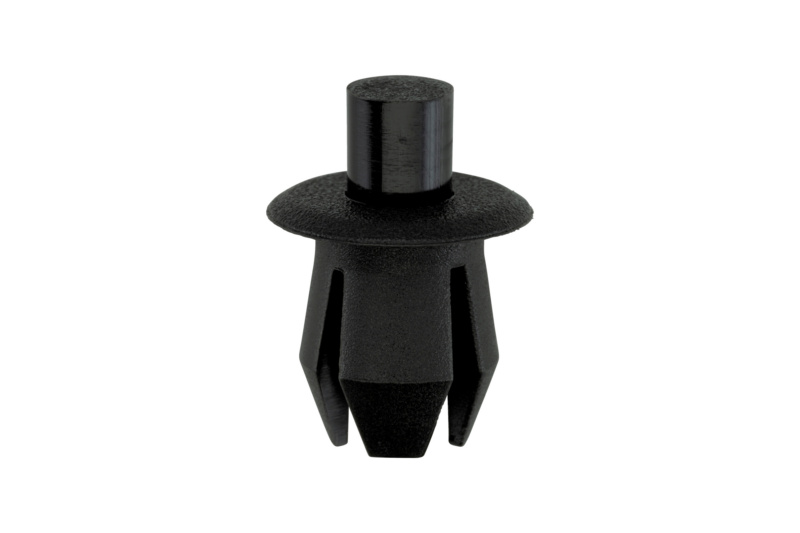 Kunststoffspreizniet ohne Kappe, mit mehrfacher Schlitzung