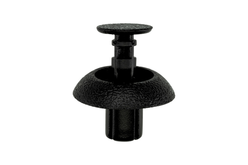 Kunststoffspreizniet mit Kappe, mit mehrfacher Schlitzung