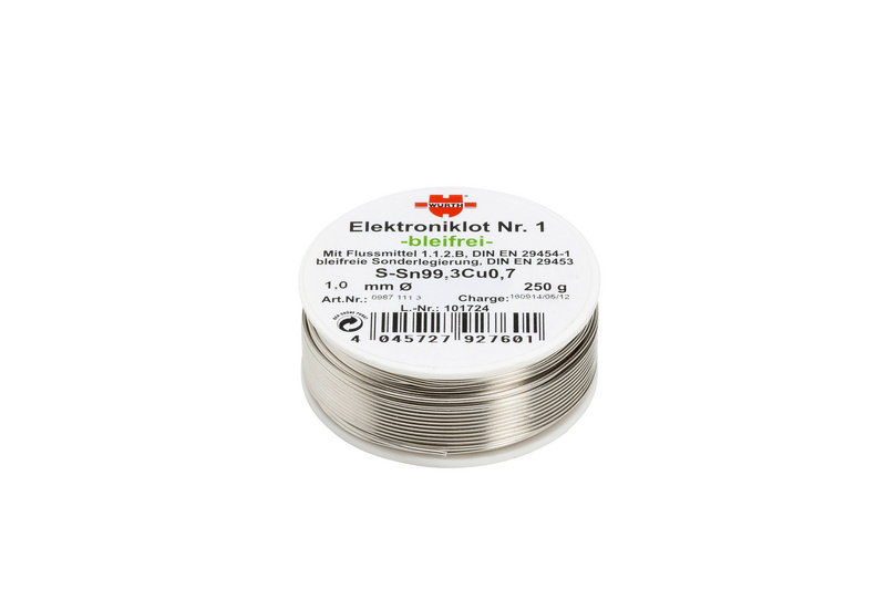 Weichlot bleifrei Elektroniklot Nr. 1 1,0 RoHS-konform