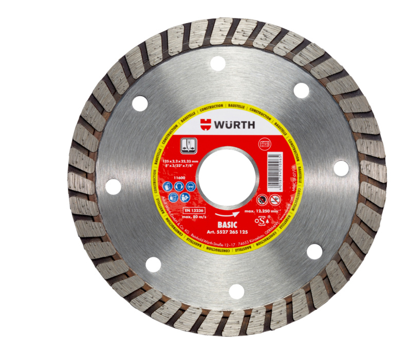 Diamanttrennscheibe BASIC Bau geschlossen TSHB-DIA-BASIC-BAUSTELLE-T-BO22,2-D125