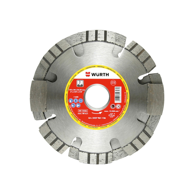 Diamantfrässcheibe Kombi TSHB-DIA-KOMBI-F.MSF-ST24-BO22,23-D125MM