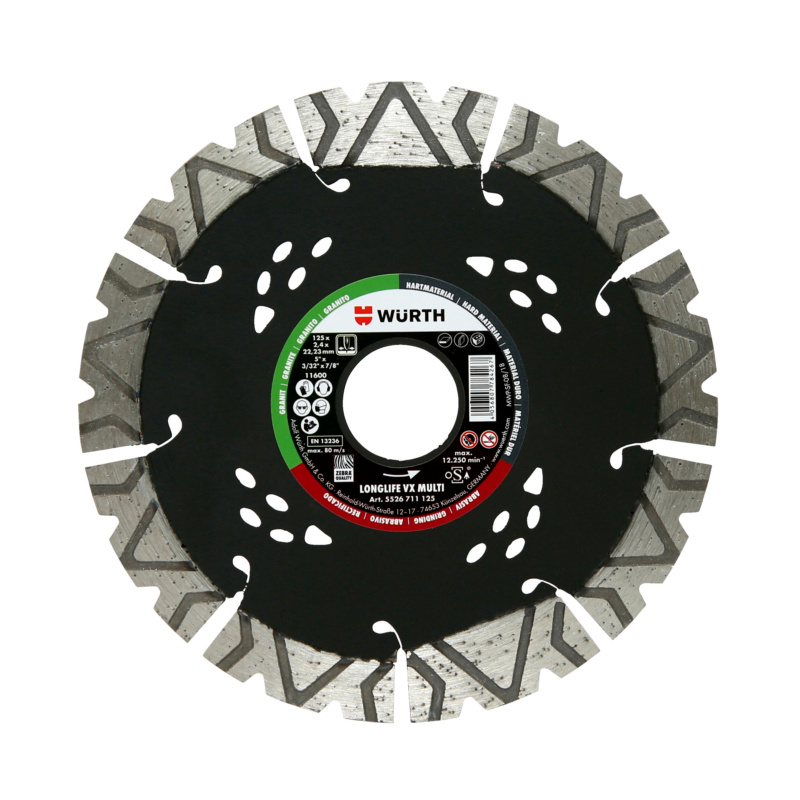 Diamanttrennscheibe Multi Longlife VX TSHB-DIA-LL-VX-MULTI-BO22,23-D130MM