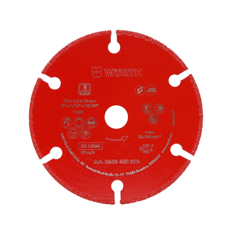 Diamanttrennscheibe Metall TG 12-A TSHB-DIA-METALL-TG12-A-BO10,0-D76MM