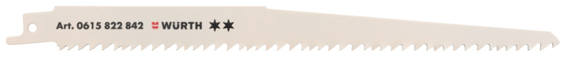 Säbelsägeblatt Holz zwei Sterne 228x4,2 für Holz mit Nägel