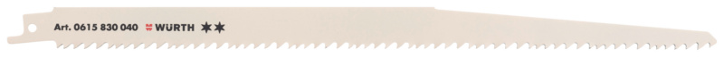 Säbelsägeblatt Holz zwei Sterne 305x3,6-5,1 für Holz mit Nägel