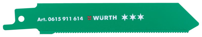 Säbelsägeblatt Edelstahl drei Sterne 116 x 1,4 für Edelstahlbleche und -rohre