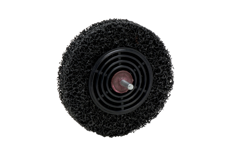 Nylon-Schleifvliesscheibe Ø 100 mm mit fest integriertem Spanndorn