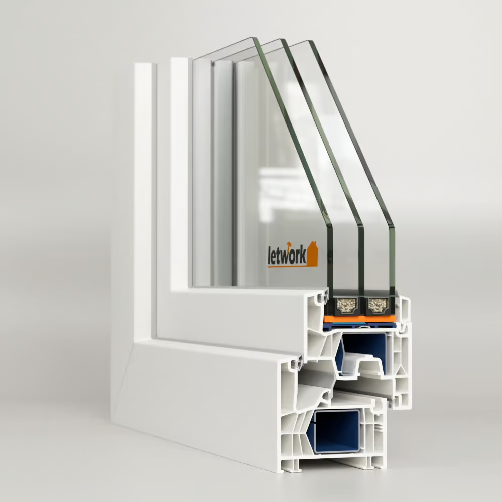 Kunststoff-PSK-Tür
Aluplast Ideal Neo 76 MD