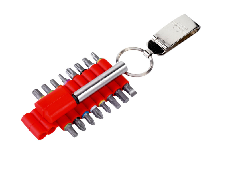 Bit-Sortiment C 6,3 (1/4 Zoll) mit Gürtelclip 17-teilig