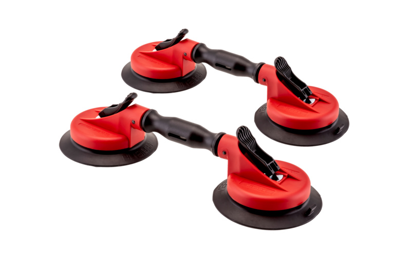 Saugheber-Set mit 2 beweglichen Köpfen