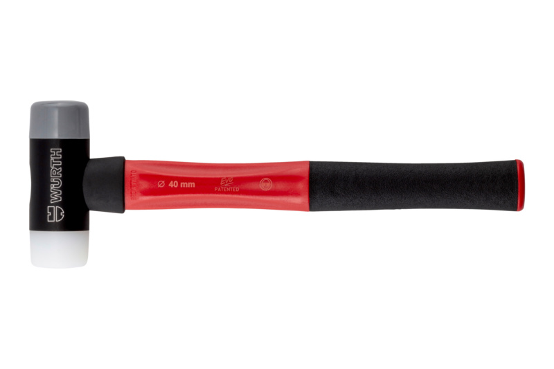 Verstärkter Schonhammer LIGHT mit der Einsatzkombination Nylon-Polyurethan